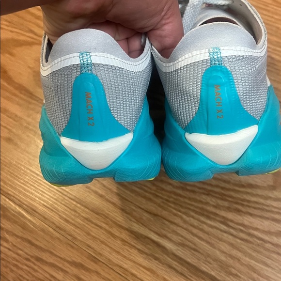 Hoka Gray and Teal Athletic Shoes - Picture 3 of 8